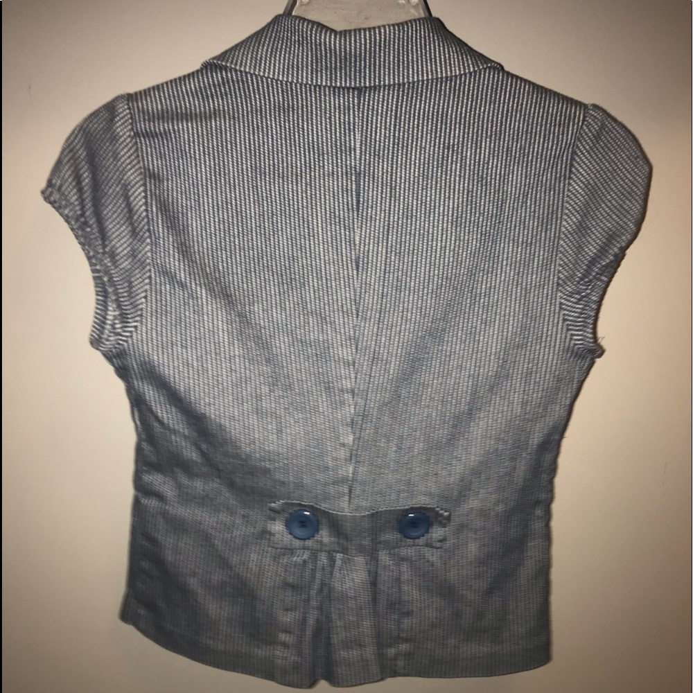 Blue Striped Vest - Forver - Picture 2 of 3